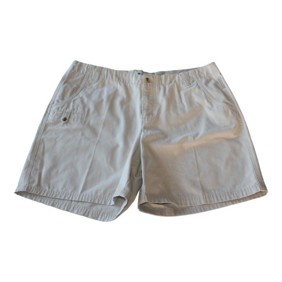 Columbia Sportswear Shorts Woman's Size 14 Beige Pockets‎ - Picture 1 of 4